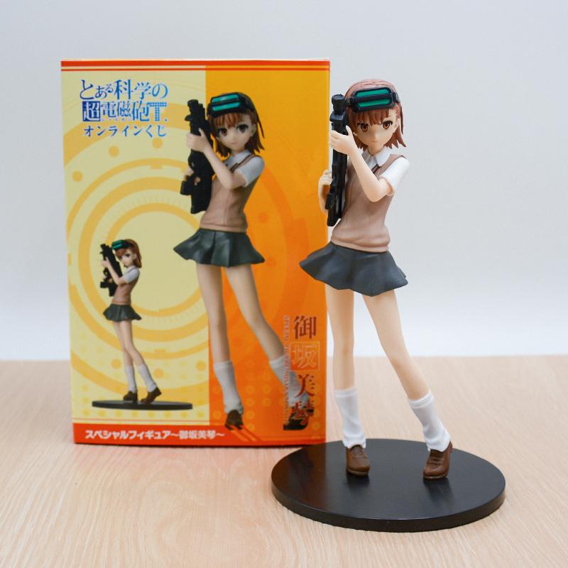 17cm Anime a Certain Index Magic Misaka Mikoto Railgun Girl Anime Figure Action Figures Pvc Cartoon Anime Model Toy Present