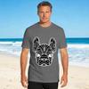 French Bulldog Cotton Tshirt For Couple Summer Y2k Funny Tshirts Hip Hop Tee Shirt Oversize Wholesale Clothes