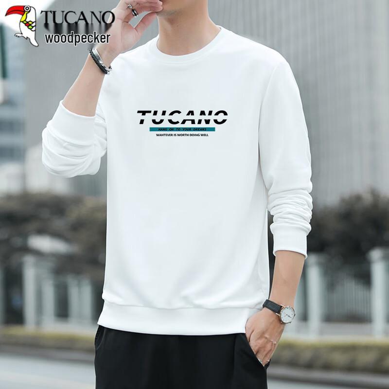 Tucano Men's Fleece Lined Crewneck Long-Sleeve T-Shirt