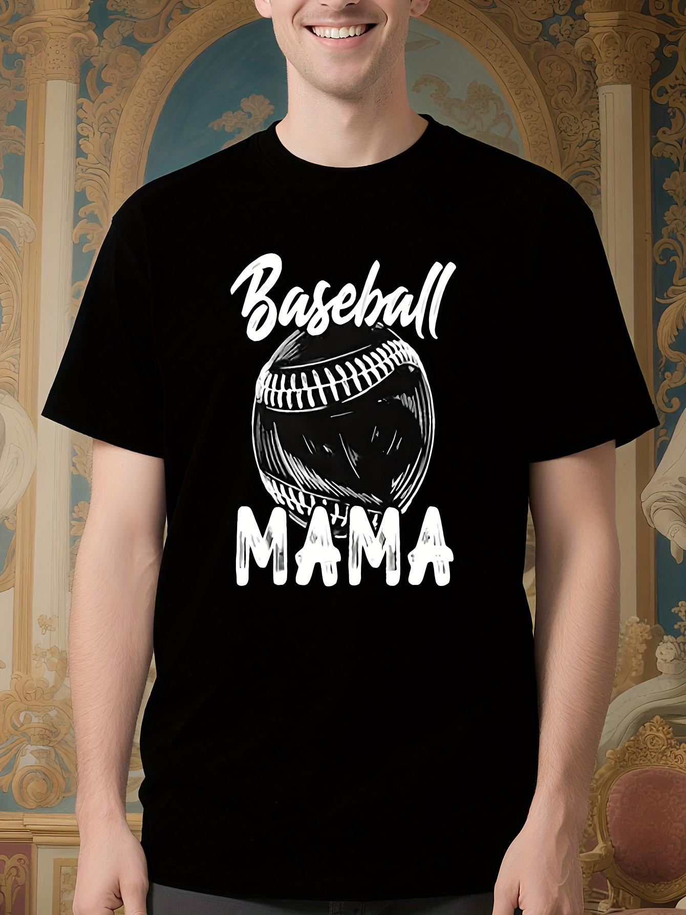 Baseball Mama Graphic Tshirt - Soft Breathable Cotton Tee... S