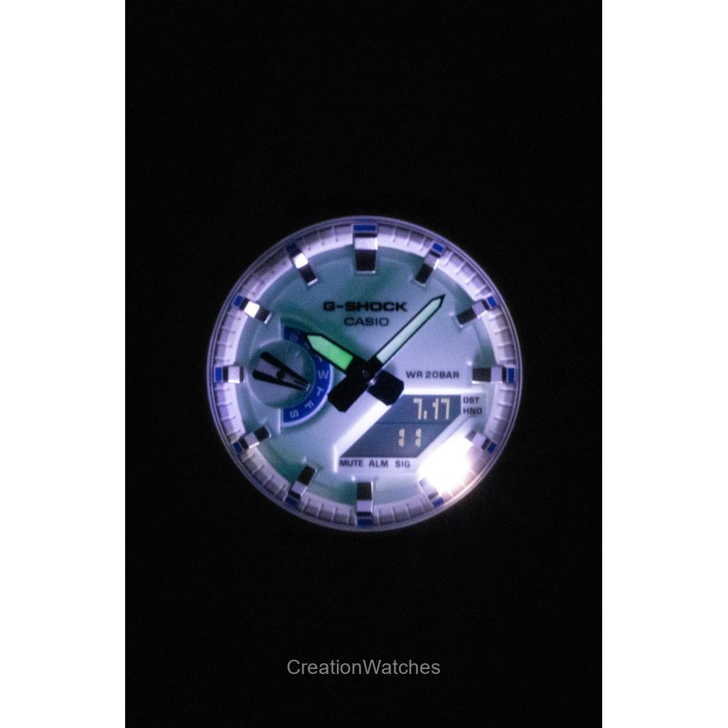 Casio G-Shock Analog Digital Resin Strap White Dial Quartz GA-2100HDS-7A 200M Men's Watch