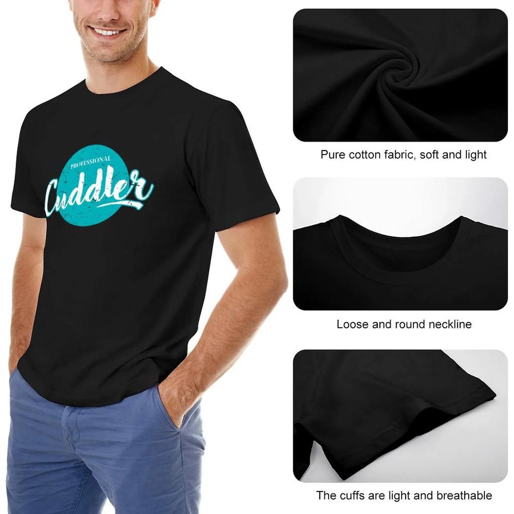Professional Cuddler T-Shirt Sweat Korean Fashion Men'S T Shirts