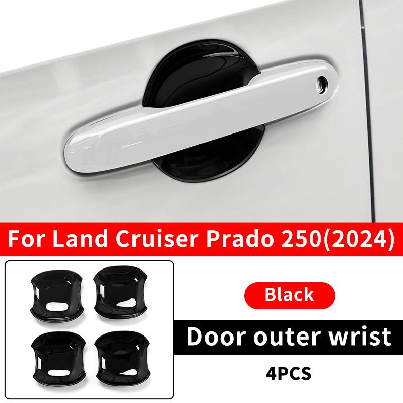For Toyota Land Cruiser Prado 250 LC250 1958 Outside Door Handles Decoration Cover Exterior upgraded Accessories Chrome Tuning