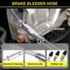 Brake Bleeder Hose Kit Motorcycle Brake Fluid Bleeder Tube With Check Valve Motorcycle Car Clutch Fluid Replacement Hydraulic