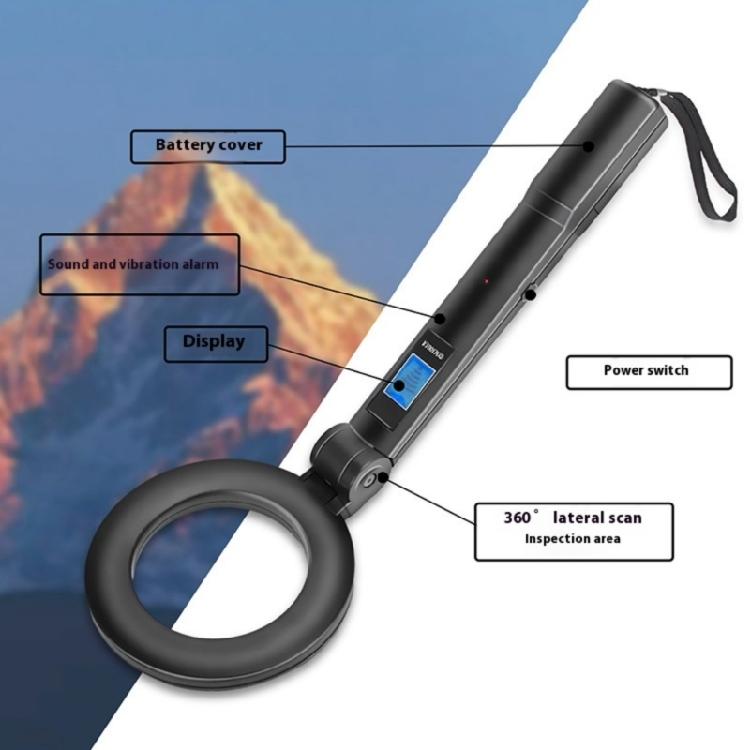 Visueller Metallldetektor Alarm LED Digitalanzeige Hohe Genauigkeit Erkennung Geeignet für Relikte Sicherheitskontrolle Outdoor-Abenteuer