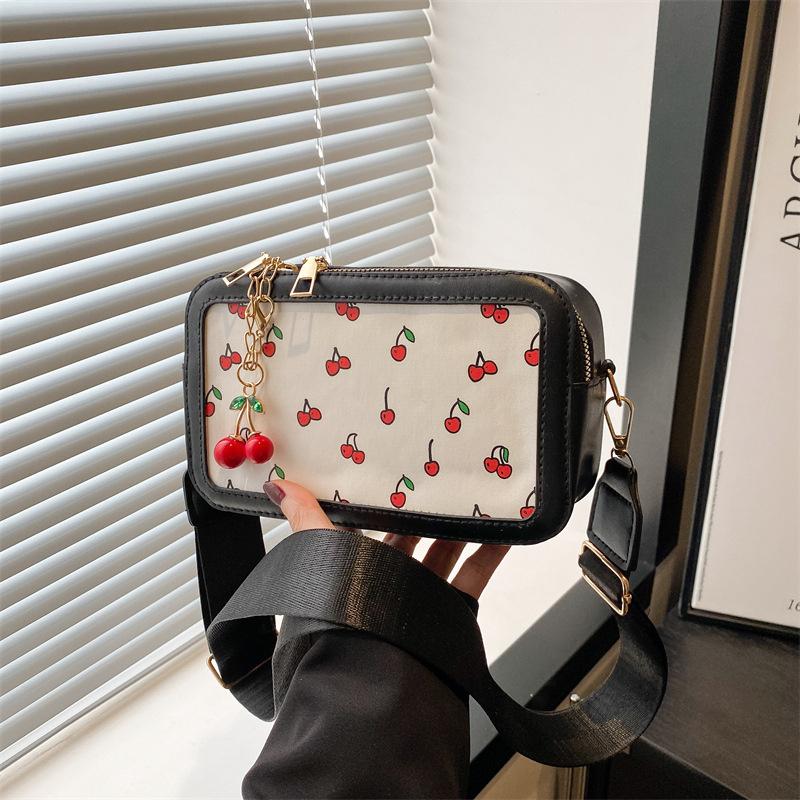 

Летняя Новая Стильная Маленькая Квадратная Сумка Модная Простая Стильная Повседневная Сумка Через Плечо Квадратная Сумка Кошелек 20x8x12.5cm чёрный