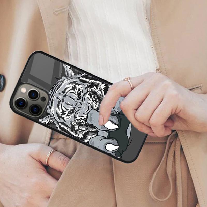 Lion Tiger Face Magnetic Phone Case For APPLE iPhone 17 Air 16 14 13 12 Pro Max 15 Plus Wireless Charge With MagSafe Cover