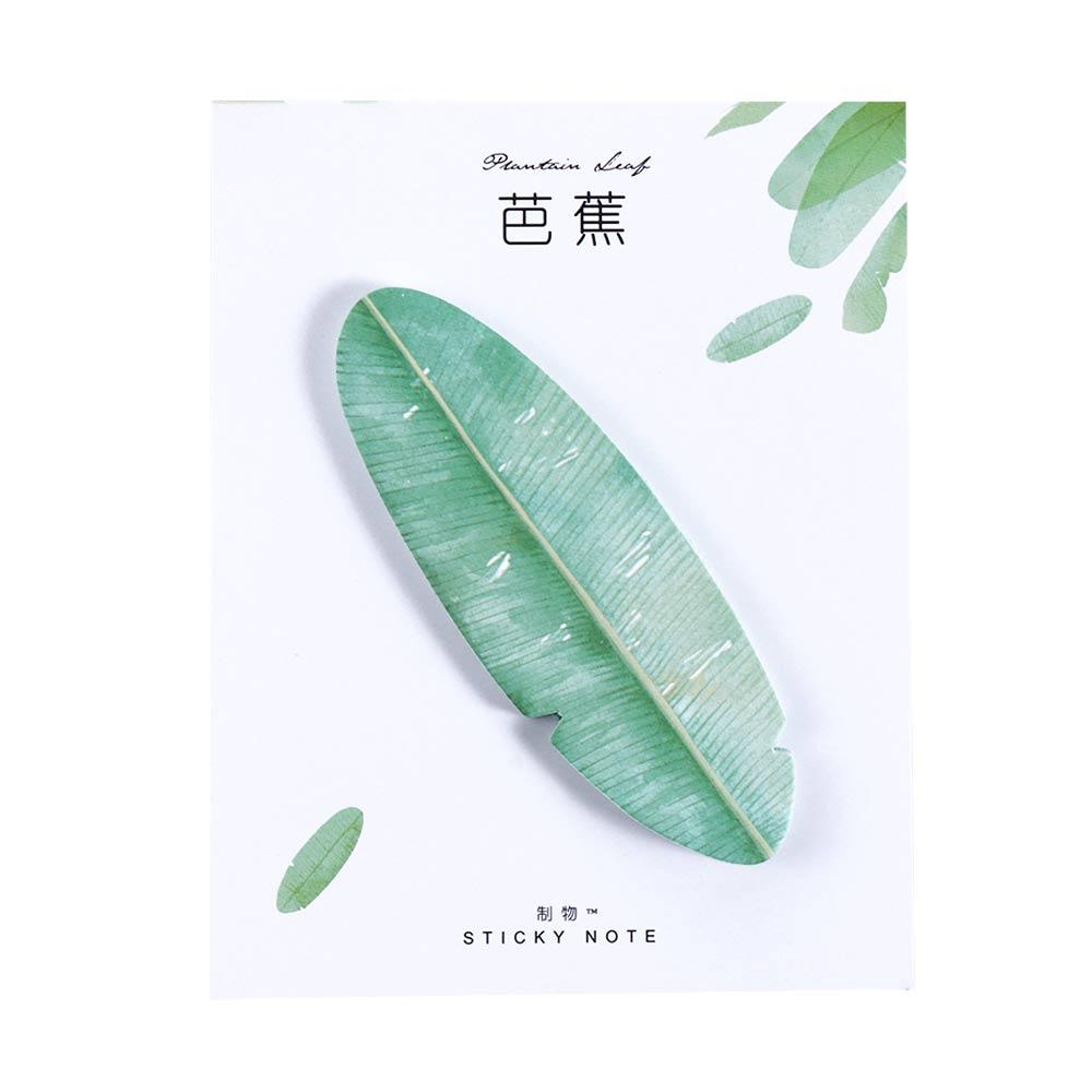 Notes Planner Sticker Paper Self-Adhesive Natural Plant Leaf Bookmark Memo Pad Notebook Sticky Note