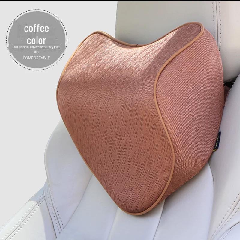 

Комплект подушек-подголовников для поясничной поддержки в автомобиле для комфорта шеи и позвоночника во время путешествий.