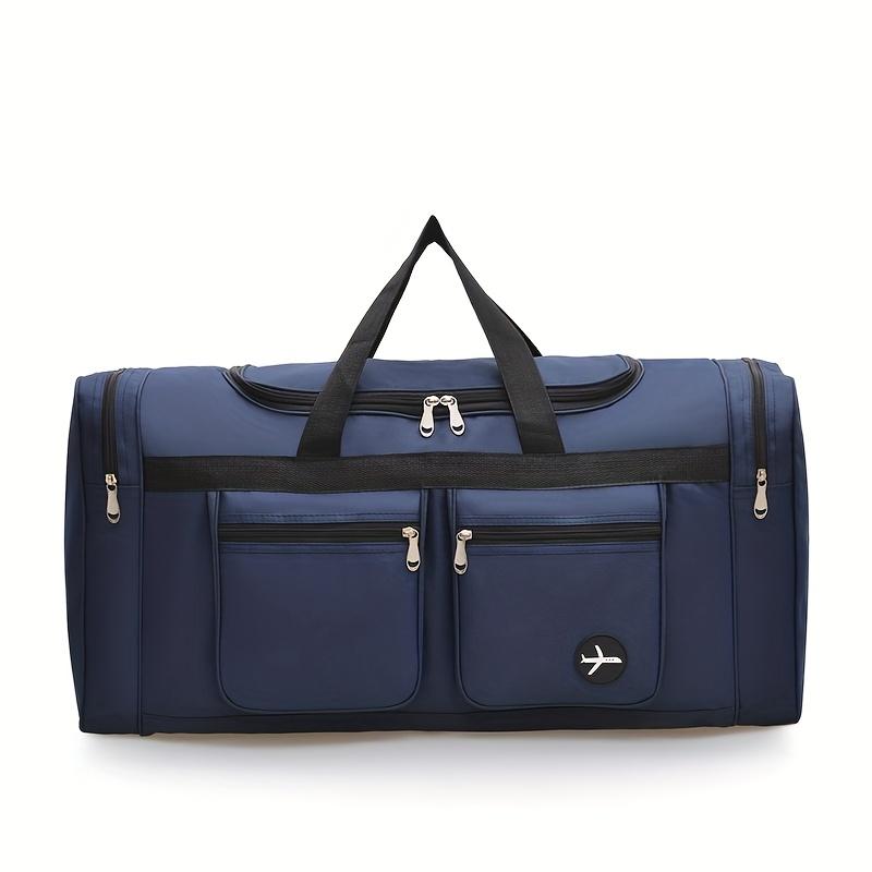 Large Capacity Travel Duffel Bag - Durable Nylon Casual Style with Multiple Compartments & Pockets, Adjustable Shoulder Strap