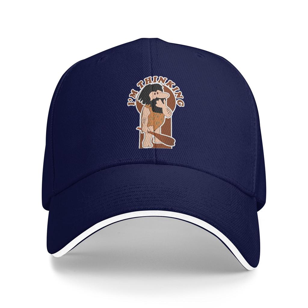Summer Captain Caveman Cavey I Am Thinking Baseball Cap y2k Cool Design Sun Trucker Hat Men Women Dropshipping Caps