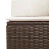 VidaXL Garden Lounge Set with Cushions 10 Pcs, Patio Sofas, Furniture Set, Outdoor Terrace Furniture, Brown 3219423