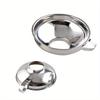 Stainless Steel Canning Funnel, Wide Mouth Jar Funnel With Handle for Wide and Regular Mouth Jars, Food Grade Metal Jam Funnel