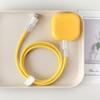 40W Protective Case for Apple 17Pro Charger: Solid Color Cable Protector