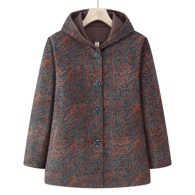 

Длинное пальто топ 0 осенняя одежда с капюшоном кардиган женский 5XL [recommended 150-80kg] синий