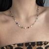 Luxury Colourful Zircon Crystal Choker Necklace For Women Rhinestone Choker Wedding Party Bohemian Jewelry Gifts
