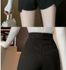 Damen Bootcut Hosen im koreanischen Stil - High Waist Schlankmachende Unregelmäßige Shorts, Vielseitiges Weites Bein, Frühling/Sommer