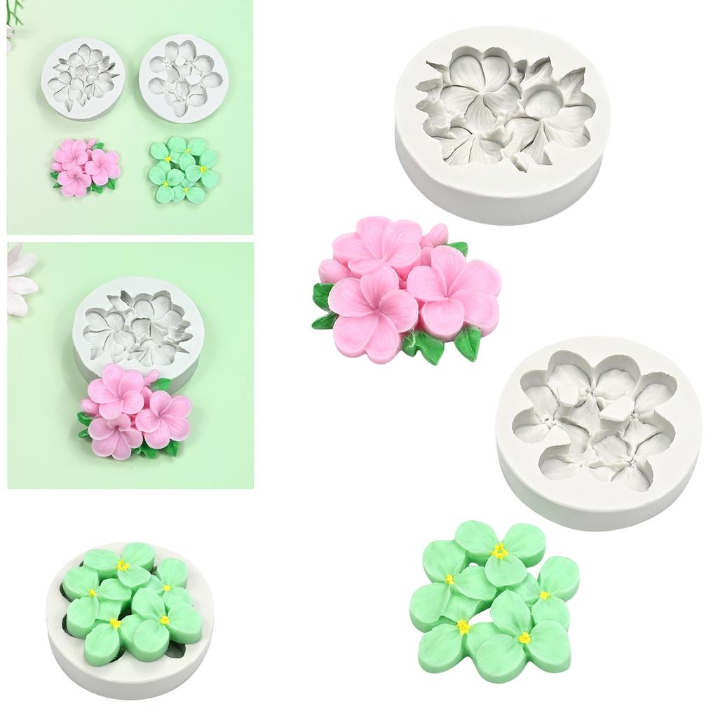 Moldes de Silicone 3D de Flores para Fazer Velas e Sabonetes, Molde de Silicone para Chocolate, Doce, Bolo