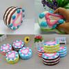 Pu Material Soft Silicone Fake Fruit Bread Cake Decorative Sculpture For Office