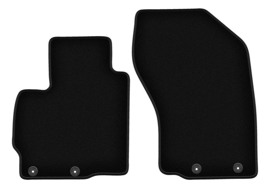 PODSTAWOWE welurowe dywaniki podłogowe przednie dla: Kompaktowy crossover Mitsubishi ASX (2010-2019)