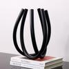 Elegant Metal Vase for Flower Arrangements - Luxury Decor for Living & Dining Rooms