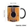 Music Theme Coffee Mug 350ML Guitar Piano Violin Ceramic Mug Coffee Mug Ceramic Mug Coffee Cup Table Decoration Tea Mugs