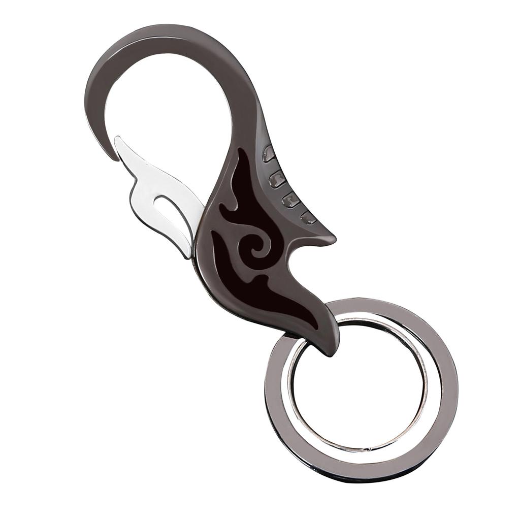 Buy Simple Flame Fire Keychains Metal Enamel Keyrings Flame Personality ...