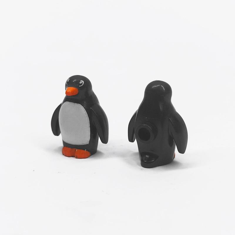 Compatible Mosaic Building Block Toy Goat Seagull Penguin Fish Sheep Animal Print Farm Diy Parts