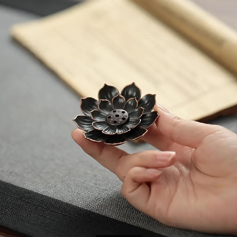 1Pcs Porous Lotus Zen Line Incense Insertion  Incense Holder Sandalwood Burner Lncense Plate Tray Retro Home Decorations