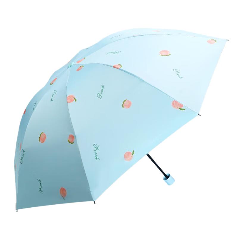 Red Leaf Three-Fold Dual-Use Umbrella