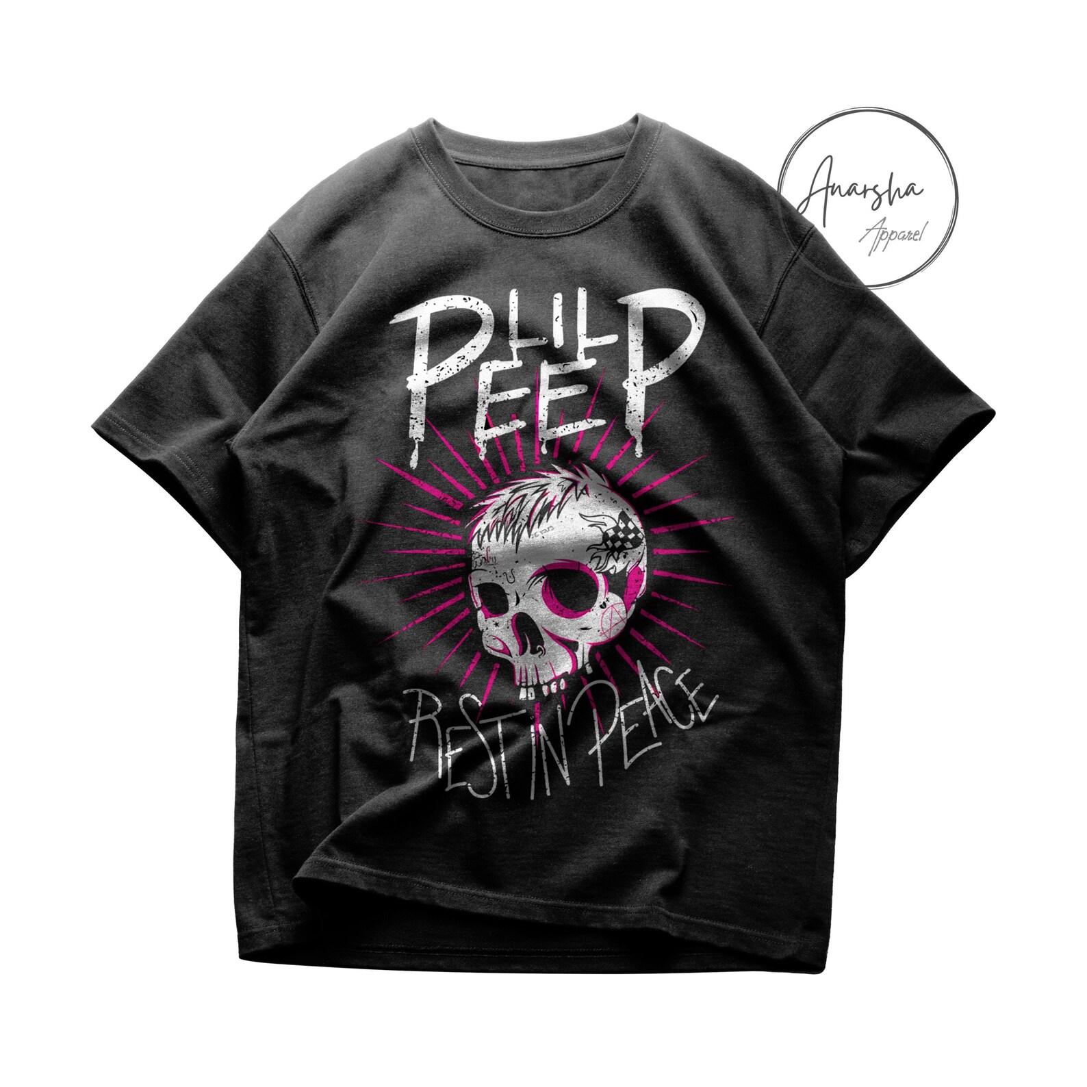 Lil Peep Graphic Tee, Skull Design 2XL