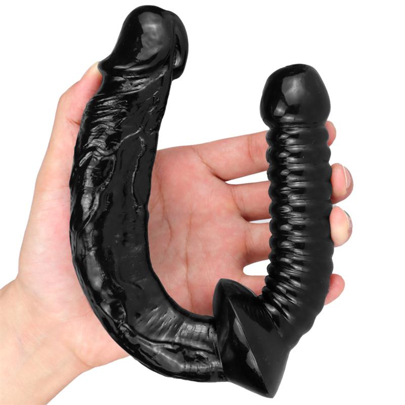Double-headed Sword Oversized Rough Simulation Double-headed Phallus Lala Gay Sex Toys