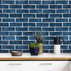 Plane 3D Effect Blue Brick Wallpaper Self-Adhesive Paper For Bedroom Home Decoration Peel And Stick Wall Sticks Easy To Paste