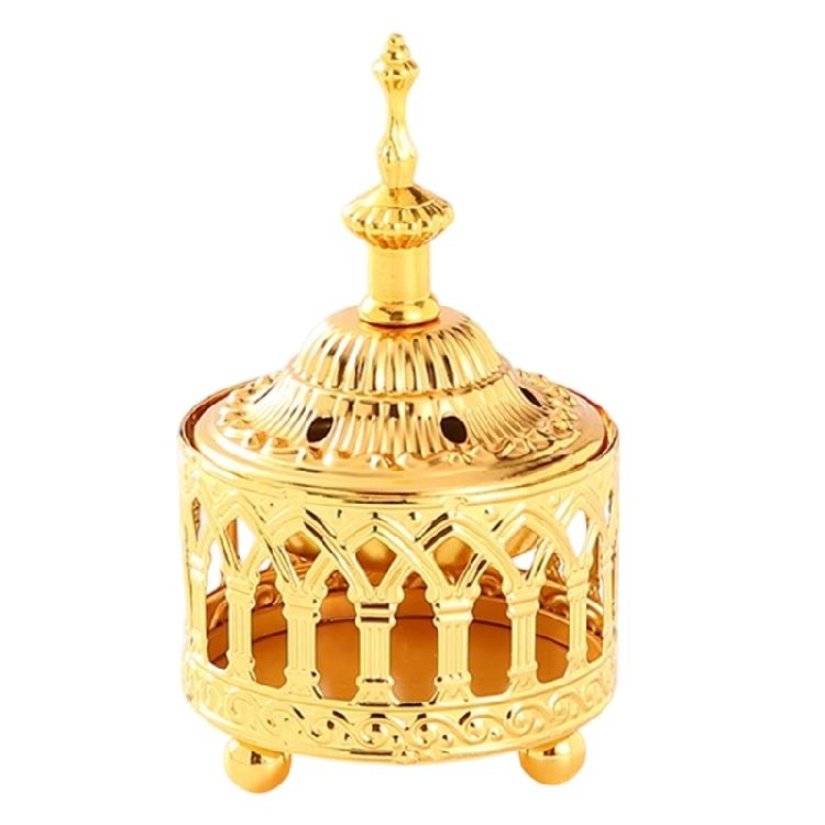 Decorative Arabic Incenses Burners Vintages Metal Bowl with Lid for Calming Atmospheres in Spa, Office, or Home
