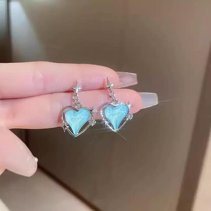 Explosive Design Earrings, New Mori Versatile Shiny Temperament Earrings, Xingmang Sweet Love Earrings