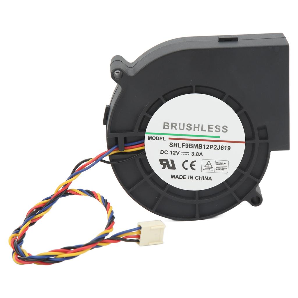 Bürstenloser Lüfter mit Doppelkugellager, 7000 U/min, DC 12 V, 3,8 A, Mehrzweck-Radialgebläse