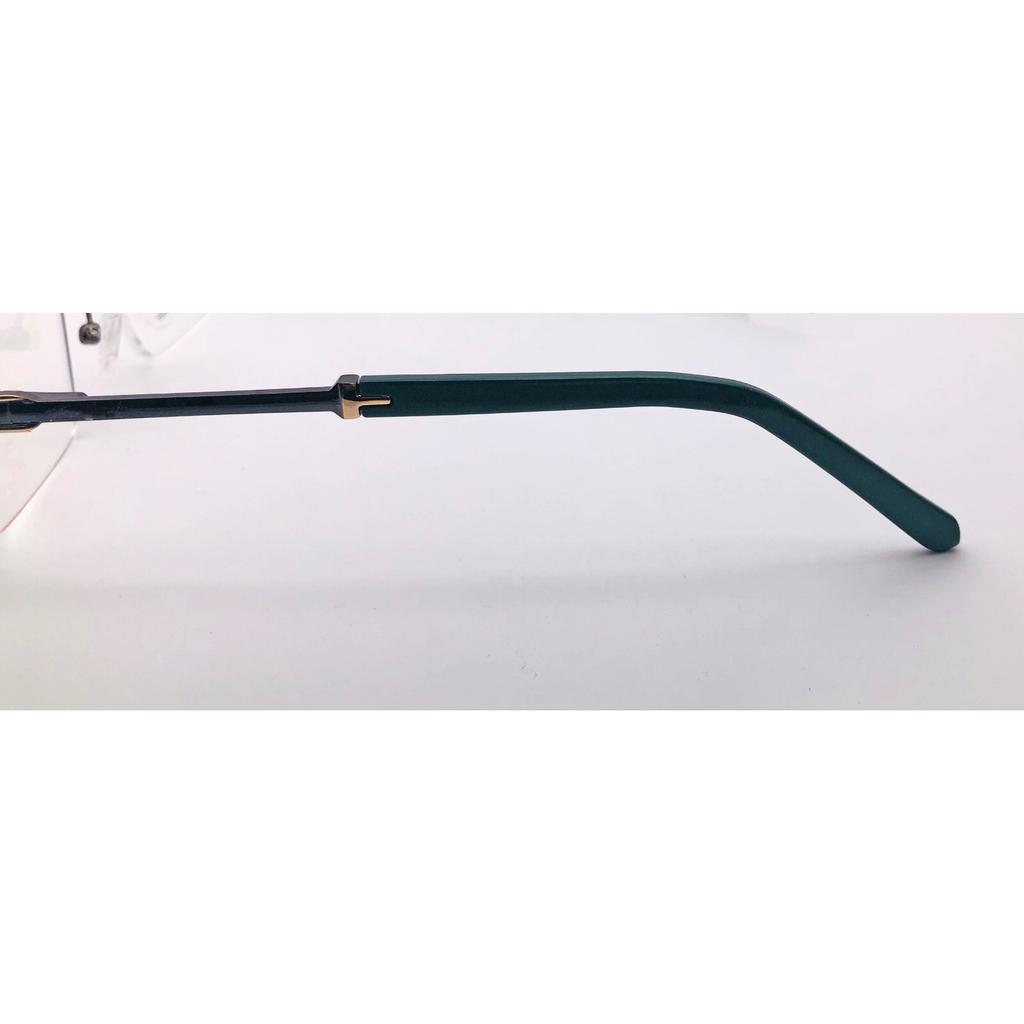 RSINC Unisex Rimless Metal Frame Fashion Optical Tom Gun Green 55-17-142 IB-16 B0DK1YJLXZ