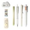 ADOFUN stationery set 7-piece learning mechanical pencil ballpoint pen gel highlighter eraser correction tape mini knife school supplies entrance gift