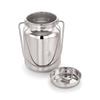 @ Stainless Steel Milk Storage Can With Steel Lid 2 Litre 464 Gm