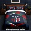 Bologna FC Design Bed Bedding Set 1 Duvet Cover + 2 Pillowcases Soft Breathable Household Bed Linens