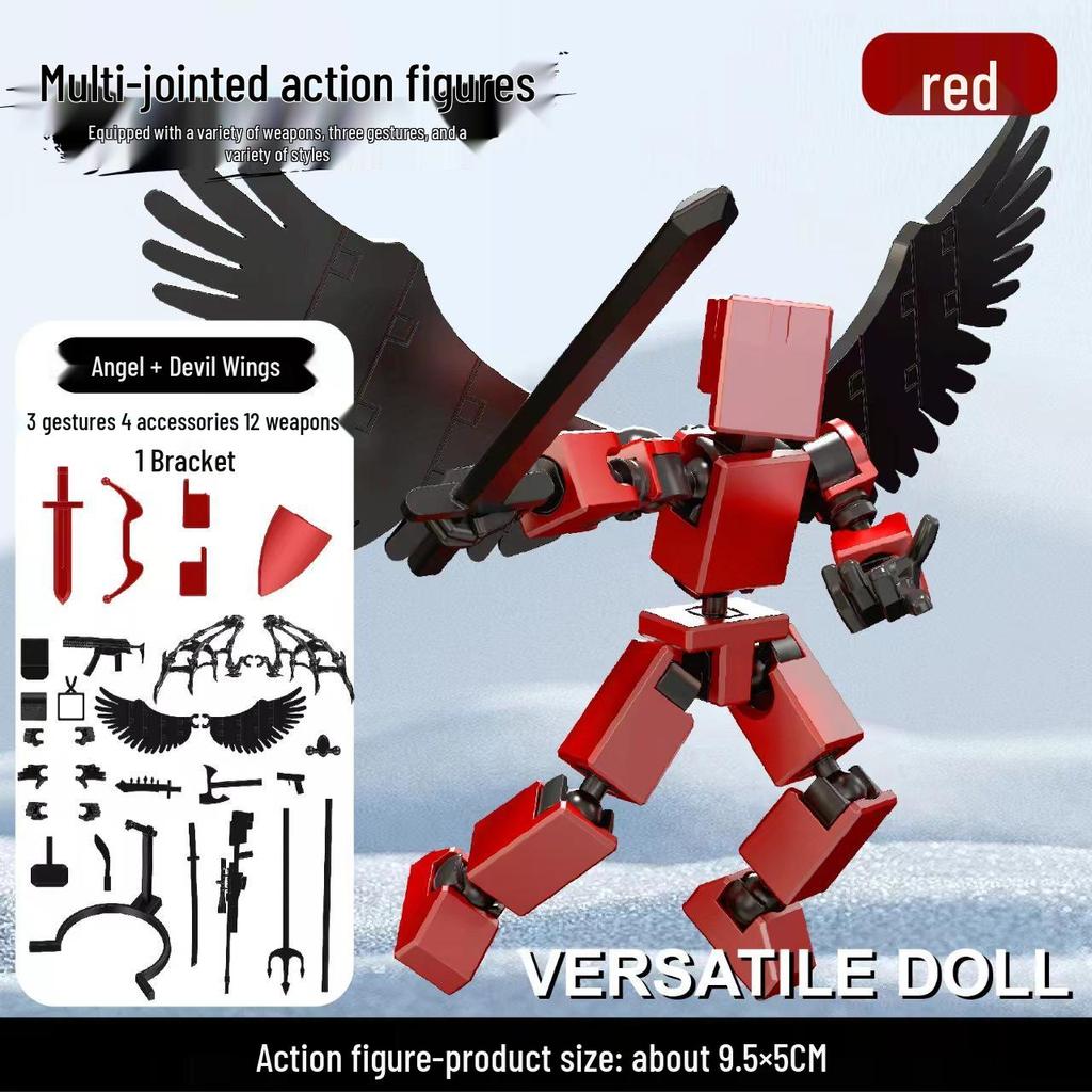 Lucky 13 Articulated 3D Printed Mini Action Figure with Personalized Joints