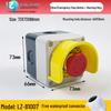 IP65 Waterproof Button Box with Emergency Stop & Indicator Light - 12345-Hole Plastic Enclosure