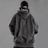 Jiye Heavy Duty Hooded Sweatshirt with Pile Collar - Unisex Casual Autumn/Winter Jacket
