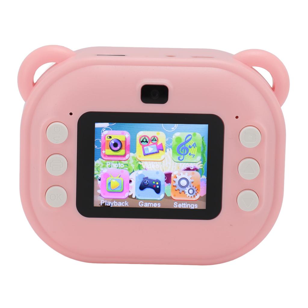 Print Camera for Kids 24MP 1080P 2 Inch HD Screen Dual Lens Camera Toy with 32GB Memory Card for Girls Boys Christmas Birthday Gift
