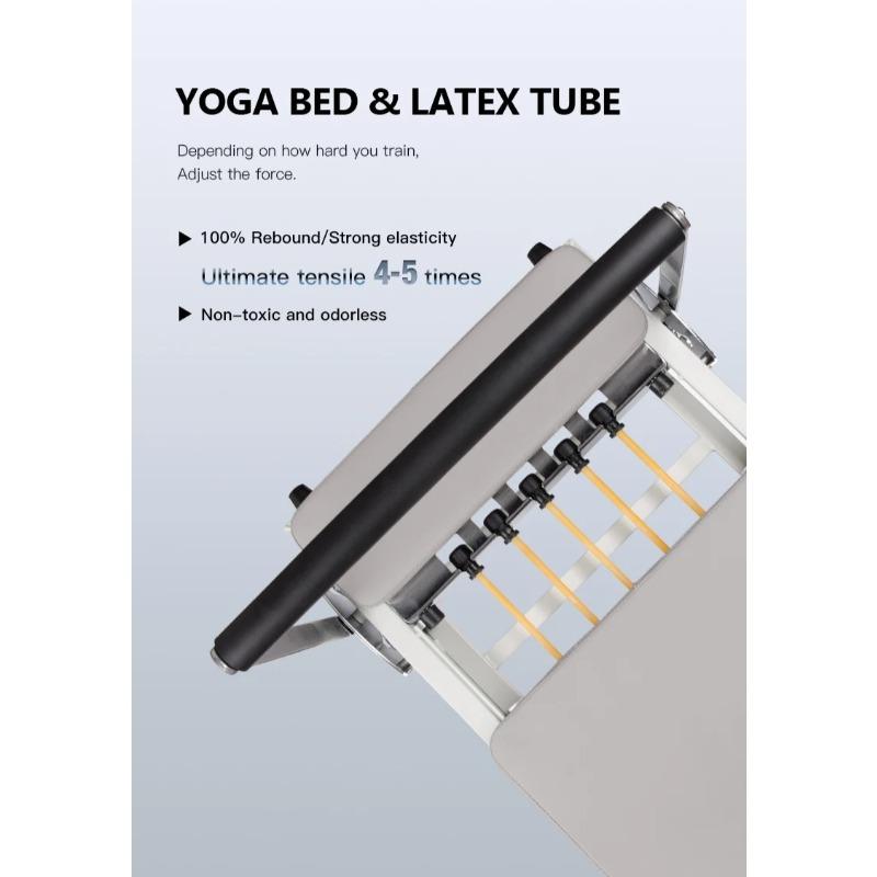 Pilates Reformer Core Bed - Foldable Metal Frame Machine for Yoga Exercise & Home Core Training