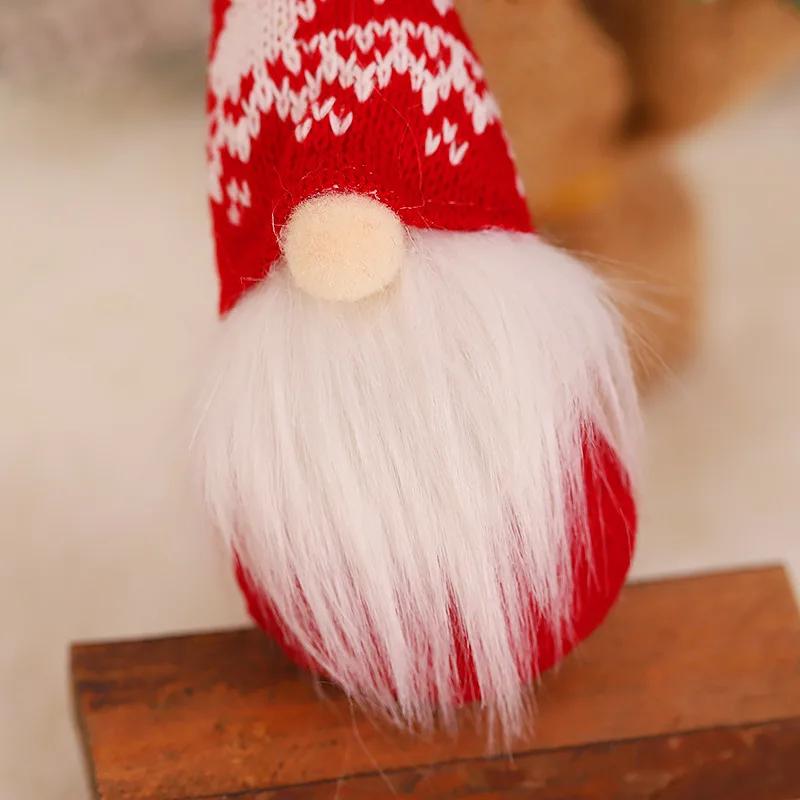 3/4PCS Christmas Gnome Elf Doll Pendant Xmas Tree Ornament Home Decor Merry Christmas Navidad Natal New Year 2025 Party Supplies