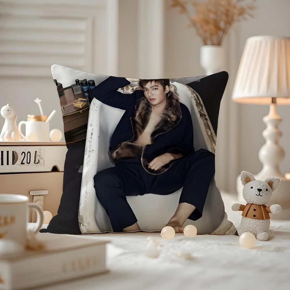 Lee Minho Actor Cushion Cover Pattern Printed Pillowcase For Living Room Sofa Cushion Cover & Bedroom Decor
