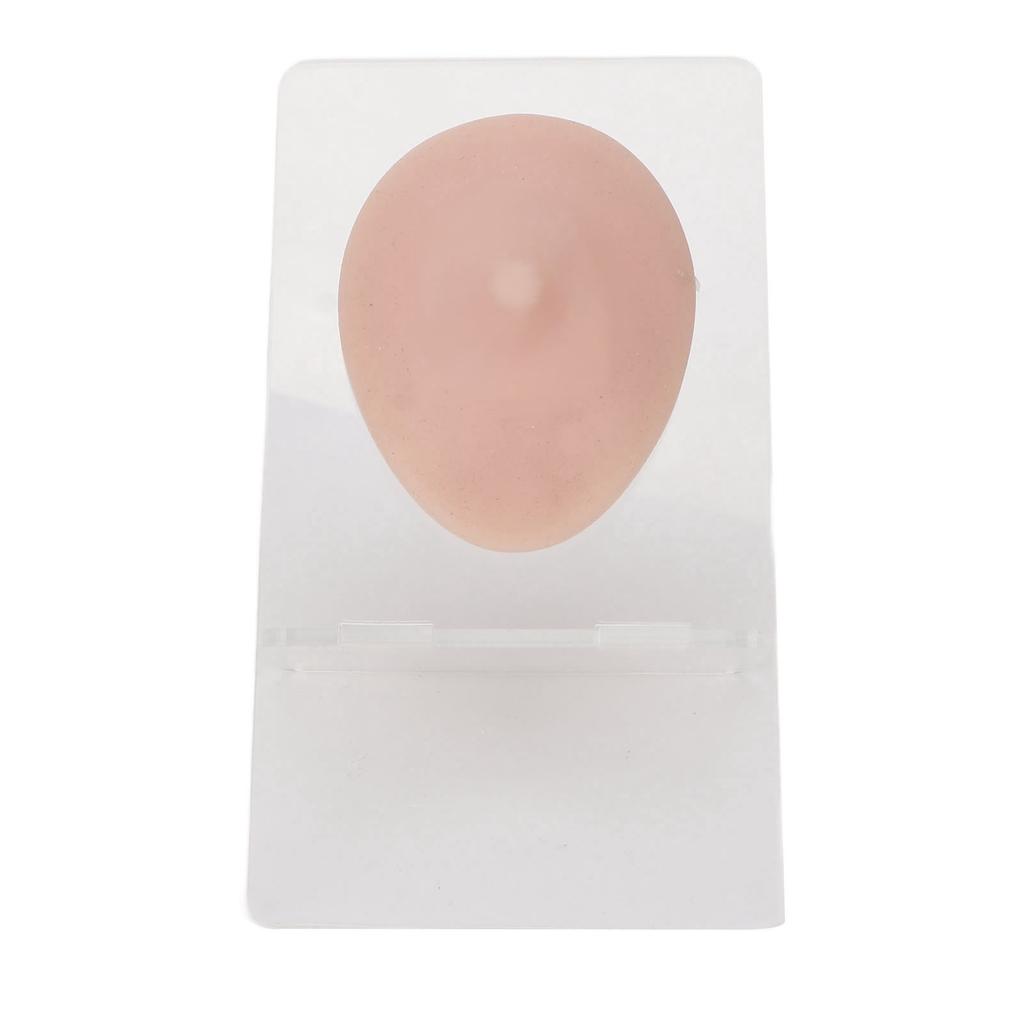 Soft Silicone Single Nipple Model 3D Elastic Simulation Reusable Display Props Body Piercing Model