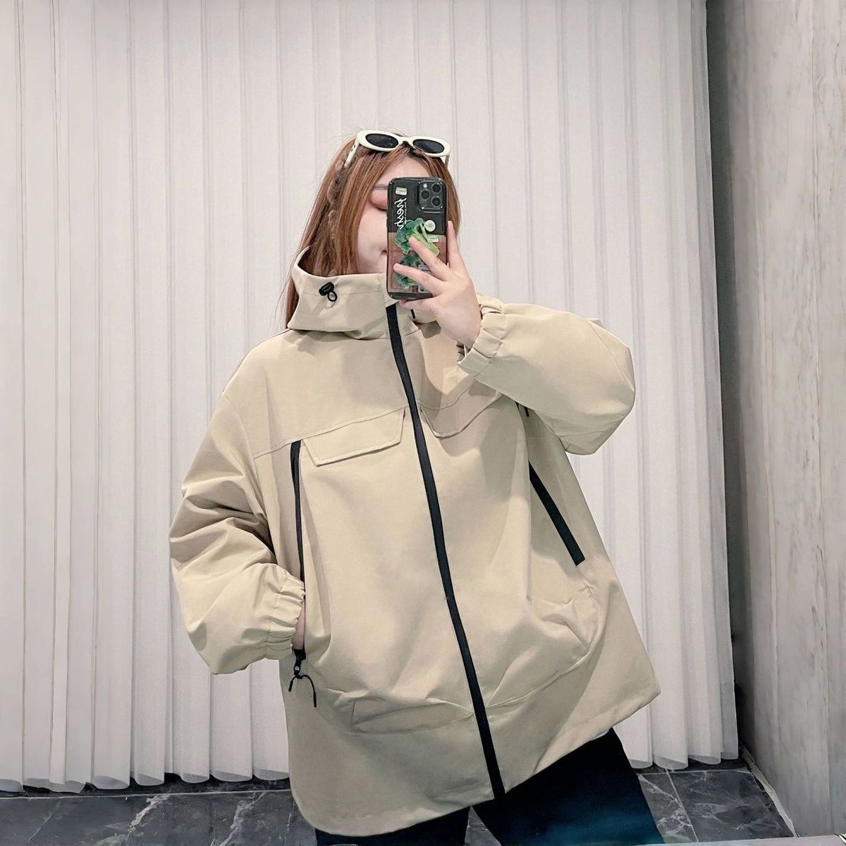 

Куртка Куртка Женская Осень Личность Все-матч Свободный Топ Тренд XXXXL