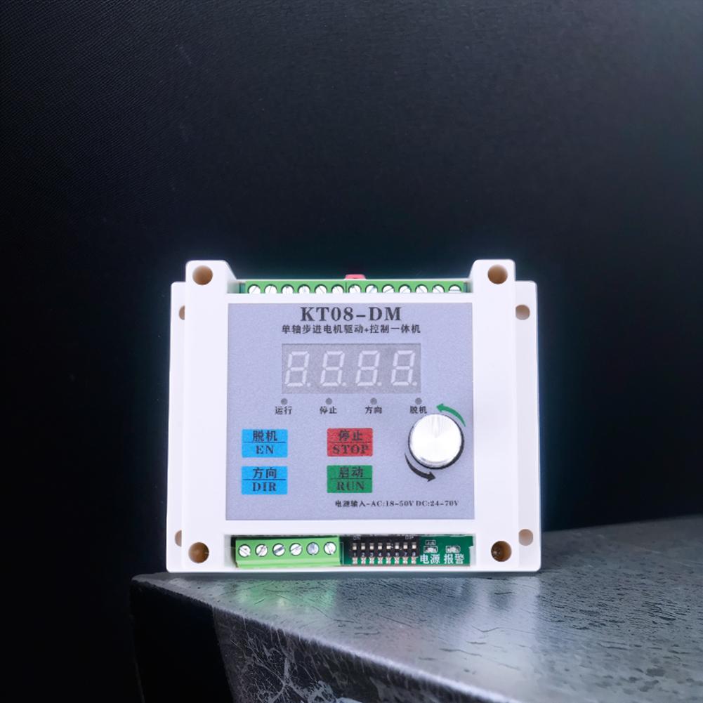 KTO8-DM Pulse Generator Stepper Motor Driver Controller Stepless Speed Single-axis Stepper Motor Controller DC 24-70V/AC 18-50V